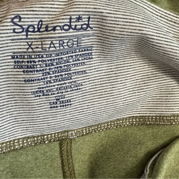 Splendid Studio High Rise Leggings Women XL Sage Green Comfy Running Hiking - Picture 8 of 16